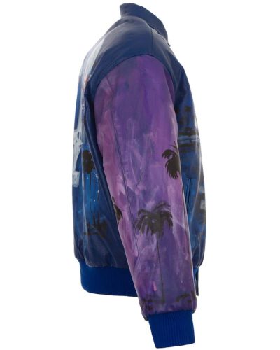 Los Angeles Dodgers JH Design Hand-Painted Leather Jacket