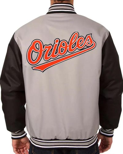 Baltimore Orioles Black/gray Poly Twill Jacket