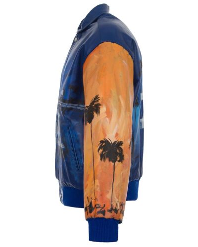 Los Angeles Dodgers JH Design Hand-Painted Leather Jacket