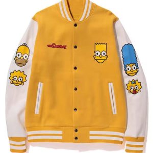 Bape Simpsons Baby Milo Varsity Jacket