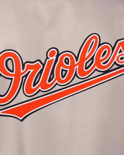Baltimore Orioles Black/gray Poly Twill Jacket
