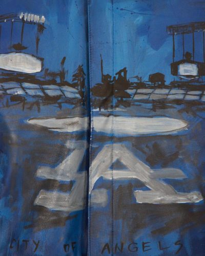 Los Angeles Dodgers JH Design Hand-Painted Leather Jacket