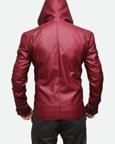 Colton Haynes Arrow Red Hooded Jacket