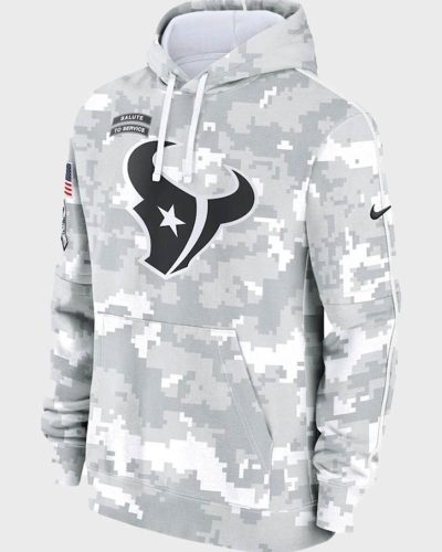 Houston Texans Salute To Service Camo 2024 Hoodie