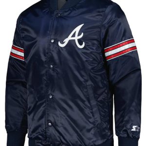 Pick & Roll Atlanta Braves Navy Blue Jacket