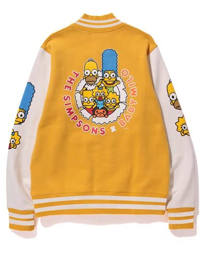 Bape Simpsons Baby Milo Varsity Jacket