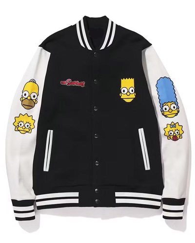 Bape Simpsons Baby Milo Varsity Jacket