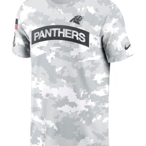 Carolina Panthers Salute To Service Camo 2024 T-shirt