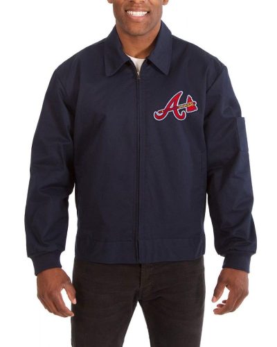 Atlanta Braves Cotton Blue Jacket