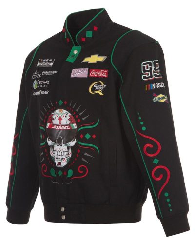 Men's Daniel Suarez JH Design Black Chevy Full-Snap Twill Uniform Jacket
