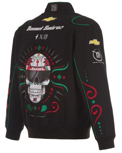Men's Daniel Suarez JH Design Black Chevy Full-Snap Twill Uniform Jacket