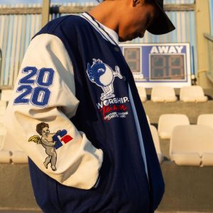 Team Spirit Letterman Levitation Blue Jacket