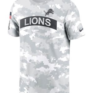 Detroit Lions Salute To Service Camo 2024 T-shirt