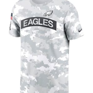 Philadelphia Eagles Salute To Service Camo 2024 T-shirt