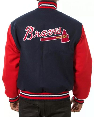 Varsity Atlanta Braves Two Tone Wool Jacket