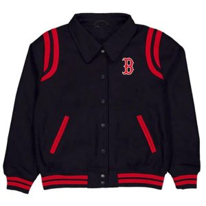 Boston Red Sox Sport Night Teddy Varsity Jacket