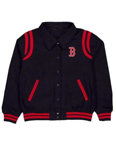 Boston Red Sox Sport Night Teddy Varsity Jacket