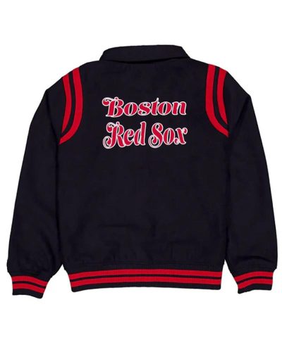 Boston Red Sox Sport Night Teddy Varsity Jacket