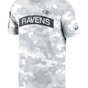Baltimore Ravens Salute To Service Camo 2024 T-shirt