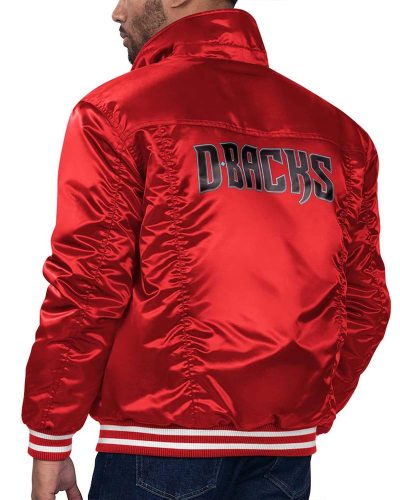 Arizona Diamondbacks Red Silver Tab Trucker Jacket