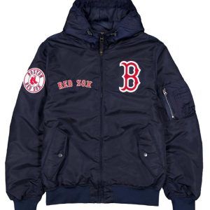 Boston Red Sox Historic L-2b Hooded Bomber Jacket