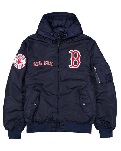 Boston Red Sox Historic L-2b Hooded Bomber Jacket