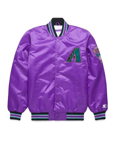 Arizona Diamondbacks Classic Purple Satin Jacket
