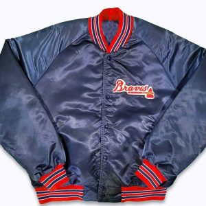 80’s Atlanta Braves Navy Bomber Jacket