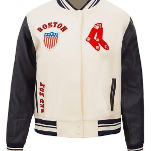 Retro Classic Rib Boston Red Sox Varsity Jacket