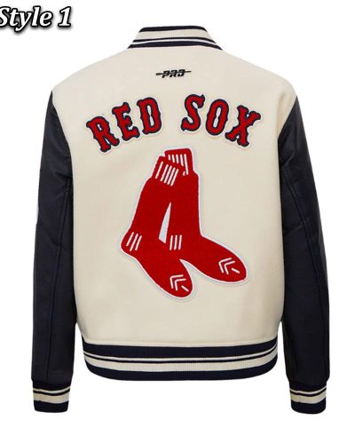 Retro Classic Rib Boston Red Sox Varsity Jacket