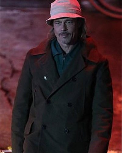 Bullet Train Brad Pitt Pea Coat