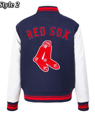 Retro Classic Rib Boston Red Sox Varsity Jacket