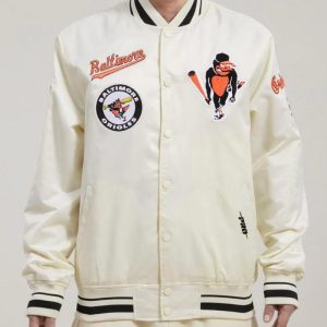 Baltimore Orioles Retro Classic Rib Satin Jacket