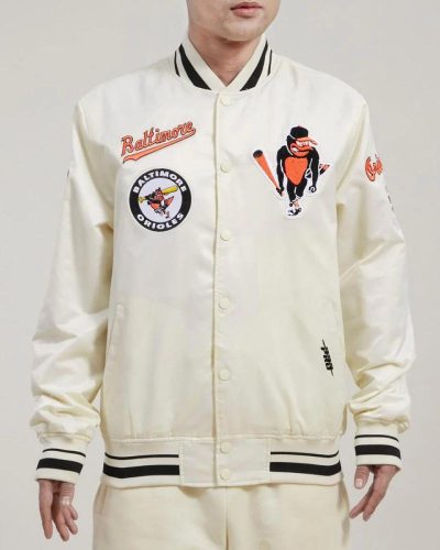 Baltimore Orioles Retro Classic Rib Satin Jacket