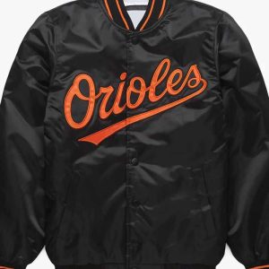 Baltimore Orioles Classic Black Satin Jacket