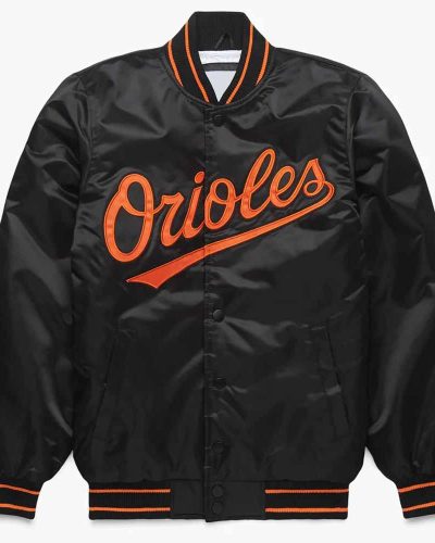 Baltimore Orioles Classic Black Satin Jacket
