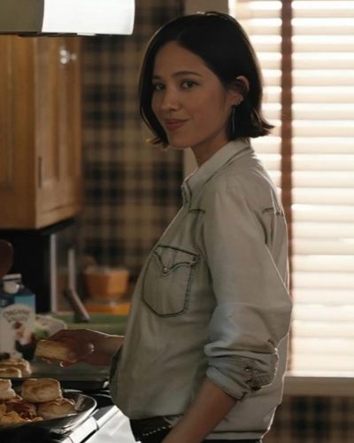 Yellowstone Monica Dutton White Denim Shirt