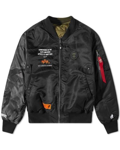 AAPE x Alpha Industries Reversible Camo MA1 Jacket