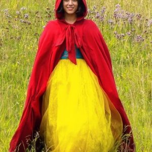 Snow White Rachel Zegler Red Cape Coat