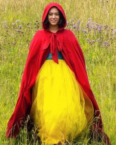 Snow White Rachel Zegler Red Cape Coat