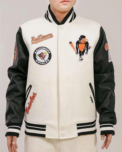 Baltimore Orioles Retro Classic Rib Varsity Jacket