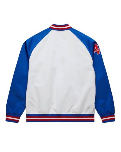Atlanta Braves Royal And White Lightweight Satin Jacket