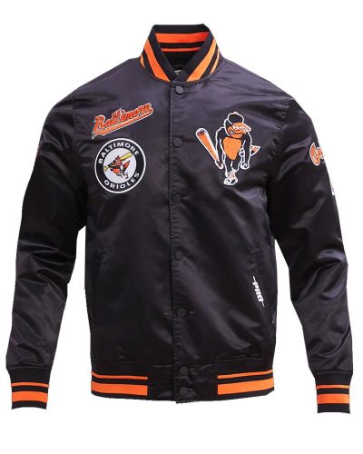 Baltimore Orioles Retro Classic Rib Satin Jacket