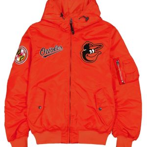 Baltimore Orioles Historic L-2b Hooded Bomber Jacket