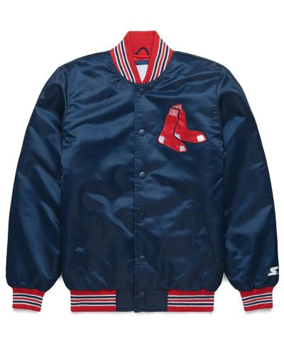 Boston Red Sox Classic Navy Satin Jacket