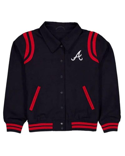 Atlanta Braves Sport Night Teddy Varsity Jacket