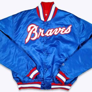 Atlanta Braves 80’s Bomber Satin Jacket