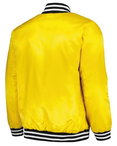 Atlanta Braves Gold Cross Bronx Fashion Varsity Satin Jacket