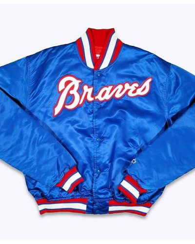 Atlanta Braves 80’s Bomber Satin Jacket