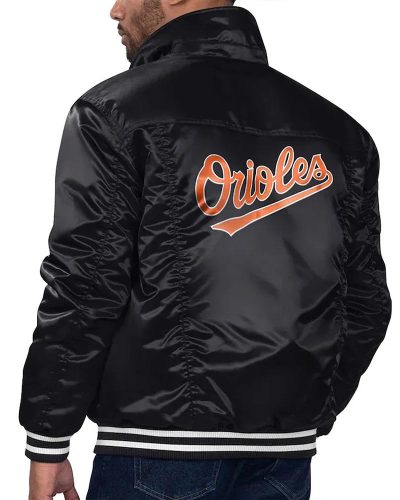 Baltimore Orioles Black Silver Tab Trucker Jacket